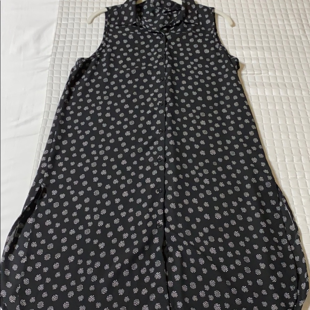 Black and White maxi blouse/dress